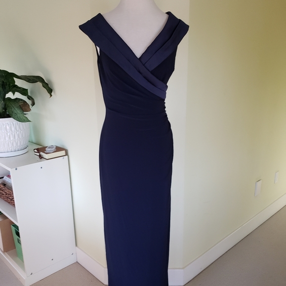 midnight blue formal dress
